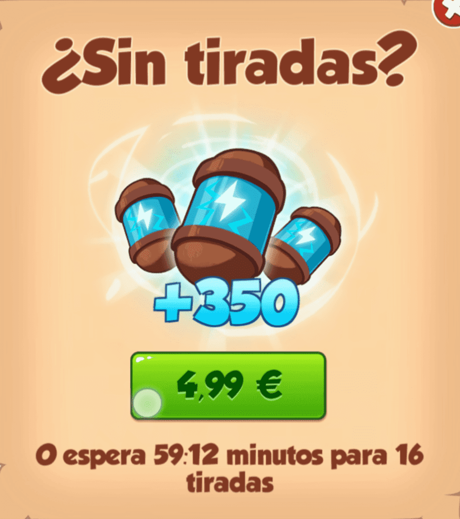 30 tiradas gratis