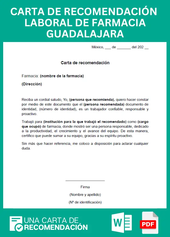 Carta de recomendacion de walmart mexico
